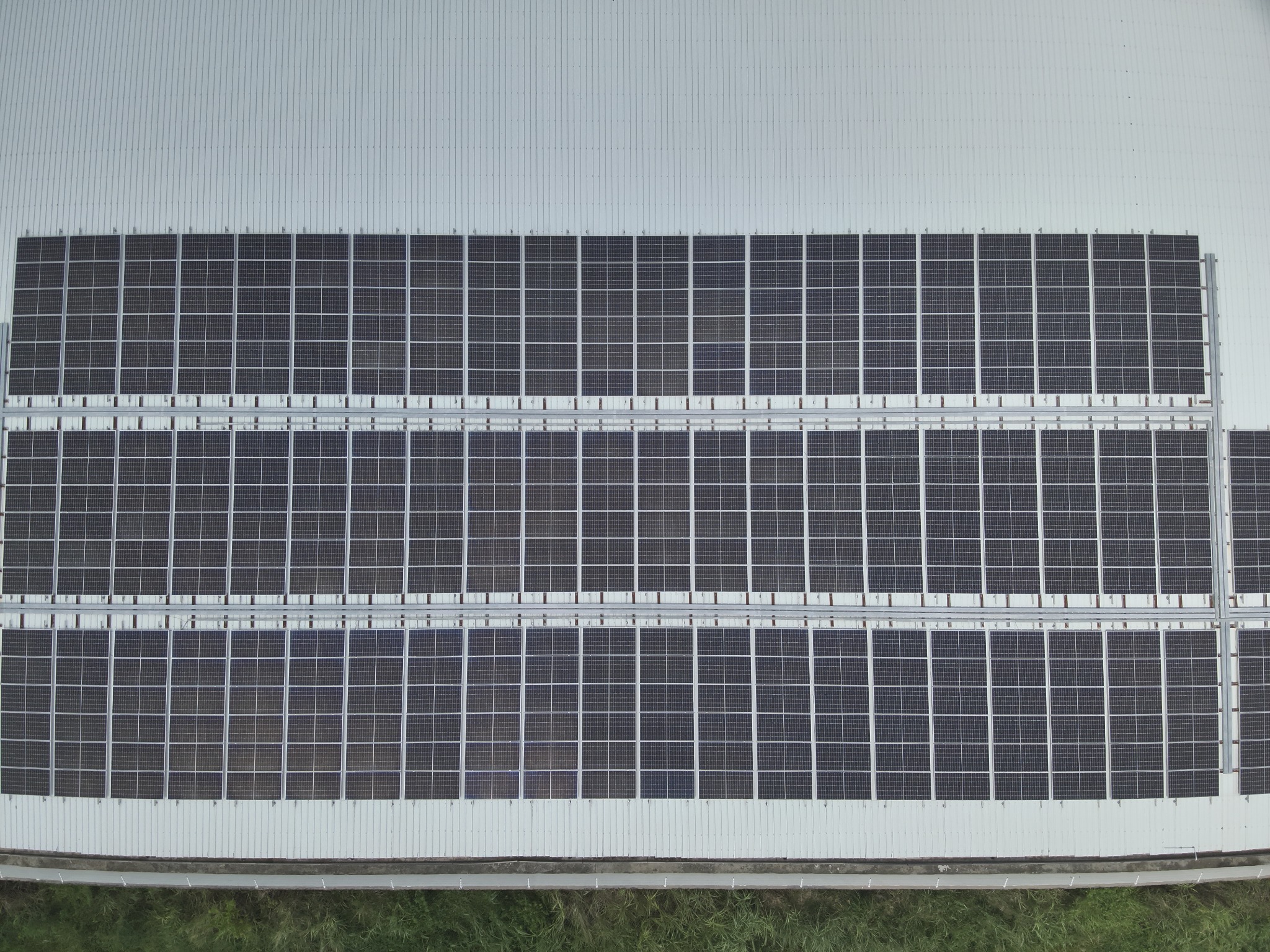 RGB view of solar panels